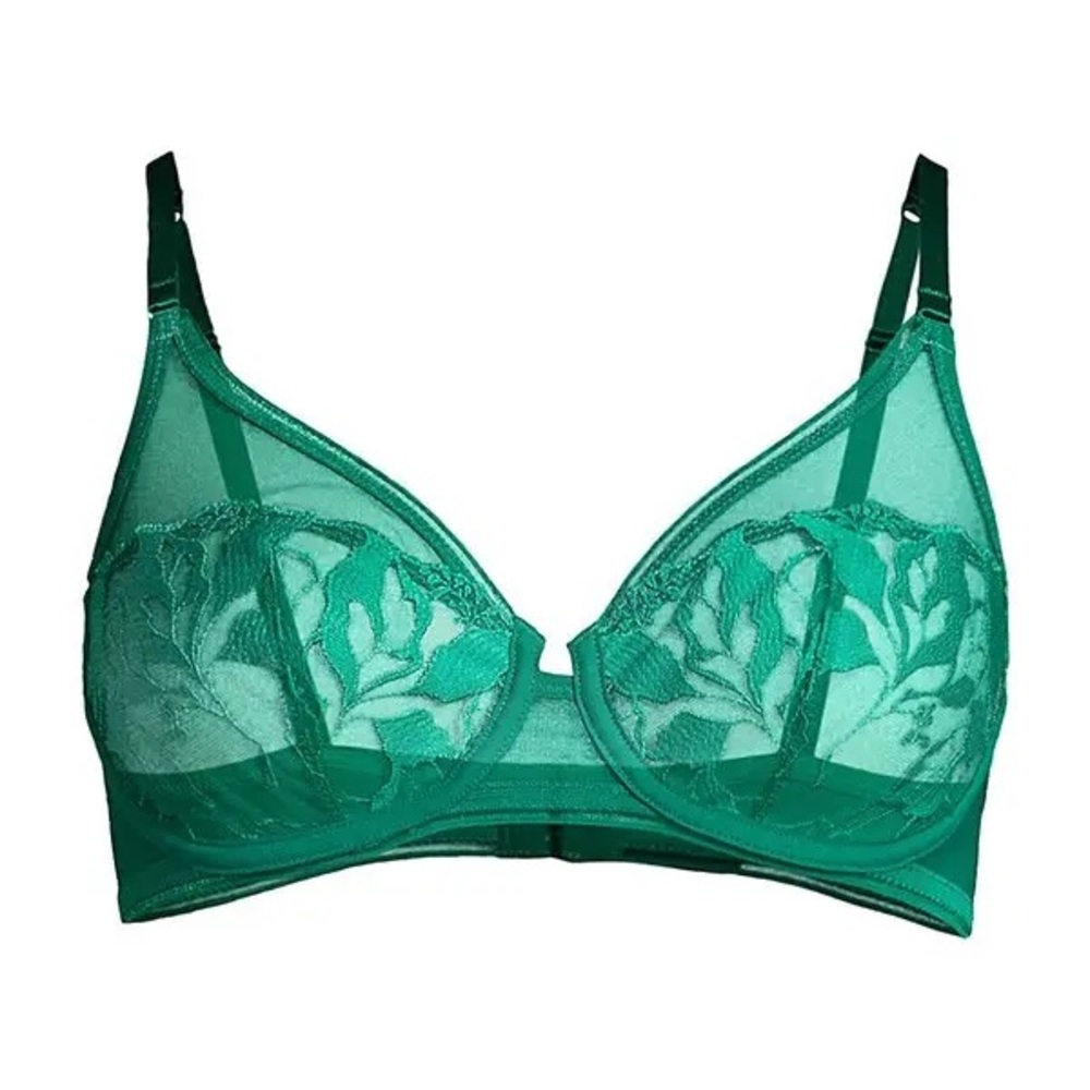 Maison Lejaby Paris 34B Sin Underwire Bra in green